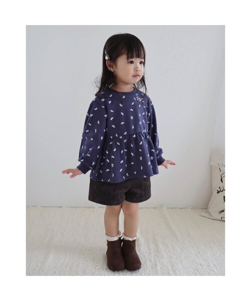 apres les cours（アプレレクール）の「ケーブルコールフリルショートパンツ（その他パンツ・キッズ・ブルー/アイボリー/ピンク/チャコール・80/140/100/130/90/110/120）」の5枚目の写真