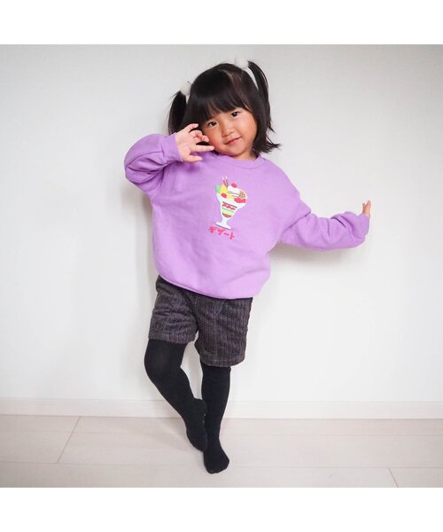 apres les cours（アプレレクール）の「ケーブルコールフリルショートパンツ（その他パンツ・キッズ・ブルー/アイボリー/ピンク/チャコール・80/140/100/130/90/110/120）」の7枚目の写真