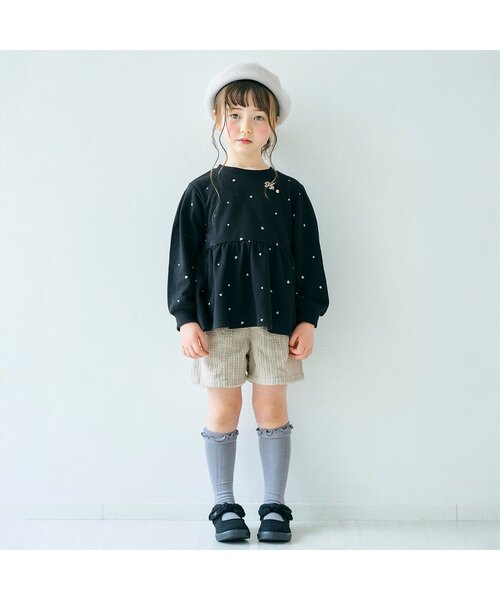 apres les cours（アプレレクール）の「ケーブルコールフリルショートパンツ（その他パンツ・キッズ・ブルー/アイボリー/ピンク/チャコール・80/140/100/130/90/110/120）」の8枚目の写真