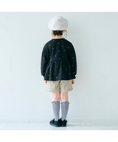 apres les cours（アプレレクール）の「ケーブルコールフリルショートパンツ（その他パンツ・キッズ・ブルー/アイボリー/ピンク/チャコール・80/140/100/130/90/110/120）」の9枚目の写真