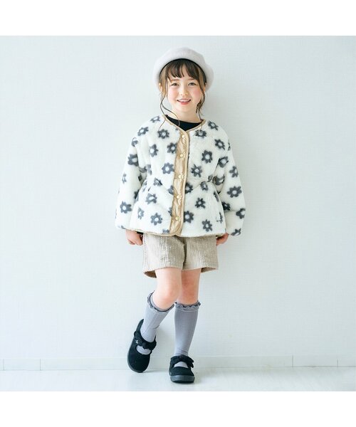 apres les cours（アプレレクール）の「ケーブルコールフリルショートパンツ（その他パンツ・キッズ・ブルー/アイボリー/ピンク/チャコール・80/140/100/130/90/110/120）」の11枚目の写真