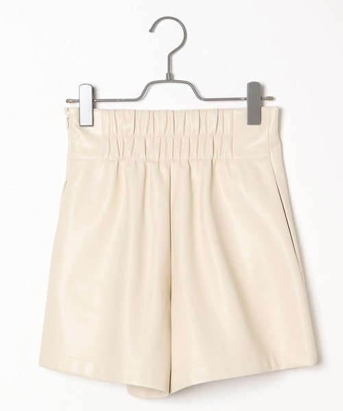 Heather(ヘザー)の「フェイクレザーショートパンツ2 989056(その他パンツ・レディース・アイボリー/ブラック・M/S)」の6枚目の写真