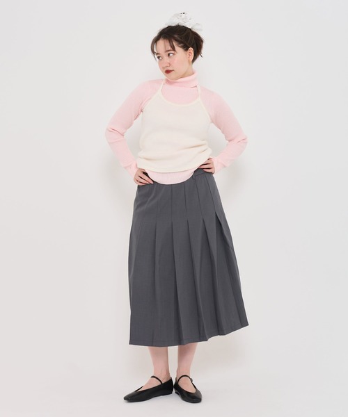 TINA:JOJUN(ティーナジョジュン)の「ホルターネック カットソー TINA:JOJUN(その他トップス・レディース・ホワイト/サックスブルー・M)」の3枚目の写真
