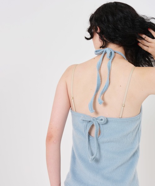 TINA:JOJUN(ティーナジョジュン)の「ホルターネック カットソー TINA:JOJUN(その他トップス・レディース・ホワイト/サックスブルー・M)」の15枚目の写真