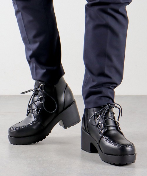 【セール】大きいサイズ 厚底 ハイヒール Uチップ シューズ (1640M) /Love Hunter（ブーツ）｜LOVEHUNTER（ラブハンター）