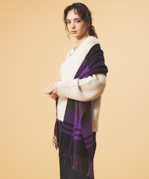 Rouge vif（ルージュヴィフ）の「【一部店舗限定】ブークレーVネックニット（ニット/セーター・レディース・ベージュ/ホワイト/ピンク・フリー）」の21枚目の写真