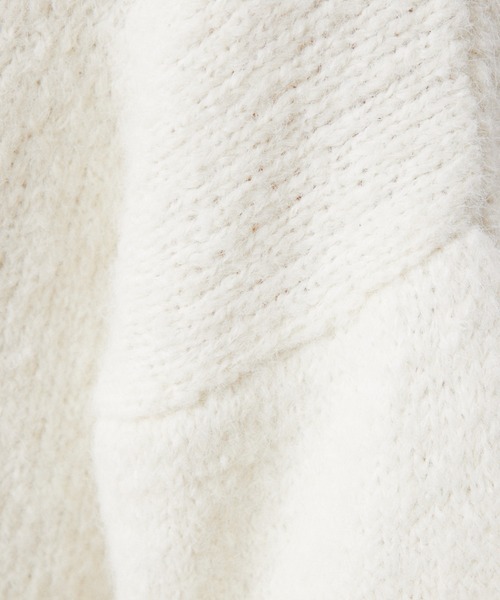 Rouge vif（ルージュヴィフ）の「【一部店舗限定】ブークレーVネックニット（ニット/セーター・レディース・ベージュ/ホワイト/ピンク・フリー）」の7枚目の写真