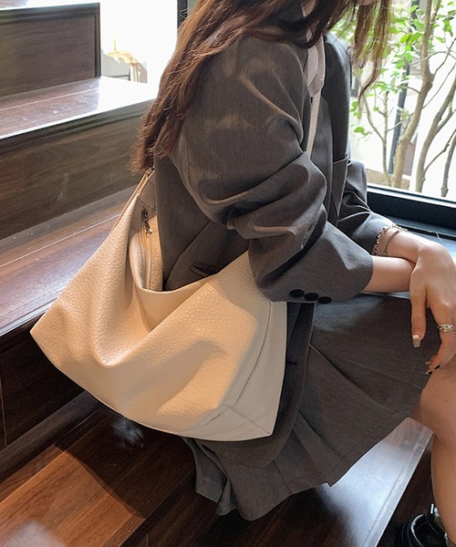 SETUP7(セットアップセブン)の「【SETUP7】PUレザー2WAYショルダーハンドルバッグ KNF049 ※(ショルダーバッグ・レディース・アイボリー/ベージュ/ブラック・FREE)」の17枚目の写真