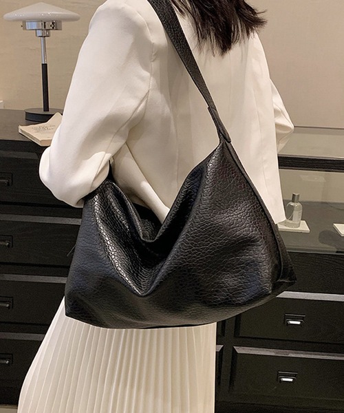 SETUP7(セットアップセブン)の「【SETUP7】PUレザー2WAYショルダーハンドルバッグ KNF049 ※(ショルダーバッグ・レディース・アイボリー/ベージュ/ブラック・FREE)」の14枚目の写真