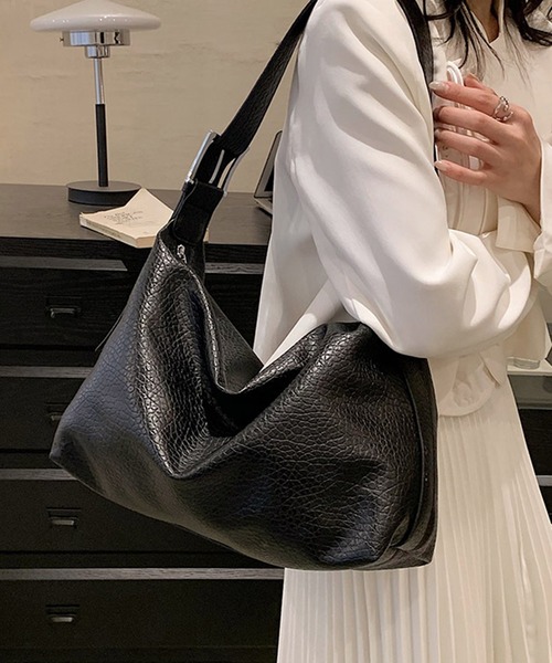 SETUP7(セットアップセブン)の「【SETUP7】PUレザー2WAYショルダーハンドルバッグ KNF049 ※(ショルダーバッグ・レディース・アイボリー/ベージュ/ブラック・FREE)」の13枚目の写真