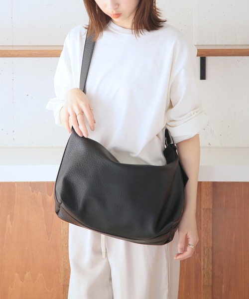 SETUP7(セットアップセブン)の「【SETUP7】PUレザー2WAYショルダーハンドルバッグ KNF049 ※(ショルダーバッグ・レディース・アイボリー/ベージュ/ブラック・FREE)」の4枚目の写真