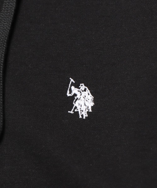 U.S. POLO ASSN.(ユーエスポロアッスン)の「ROOPTOKYO別注 U.S. POLO ASSN./ユーエスポロアッスン ワンポイントポニー刺繍 フルジップアップパーカーセットアップ可能(パーカー・レディース・杢グレー/ネイビー/ブラック・L/M/LL)」の8枚目の写真