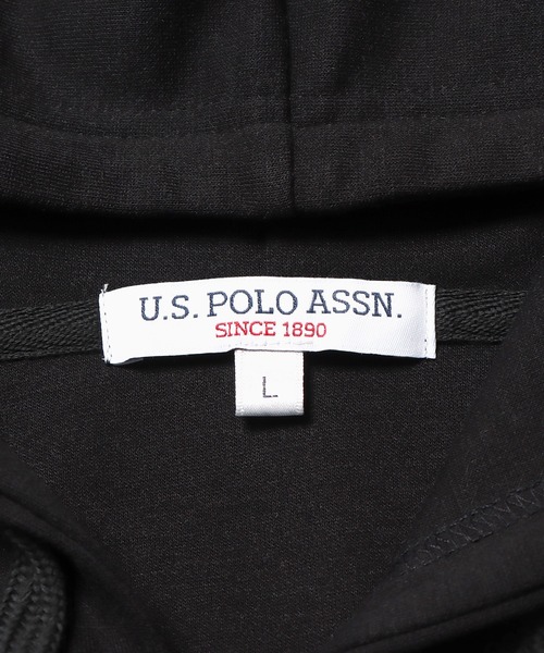 U.S. POLO ASSN.(ユーエスポロアッスン)の「ROOPTOKYO別注 U.S. POLO ASSN./ユーエスポロアッスン ワンポイントポニー刺繍 フルジップアップパーカーセットアップ可能(パーカー・レディース・杢グレー/ネイビー/ブラック・L/M/LL)」の7枚目の写真
