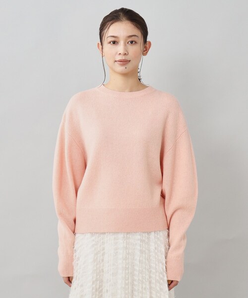 UNTITLED（アンタイトル）の「◆【すっきり＆着映え】レッグオブマトンスリーブ ニット（ニット/セーター・レディース・チャコールグレー/ピンク/オフホワイト/グリーン系/ライトグレー・44/02/04/48/00）」の7枚目の写真