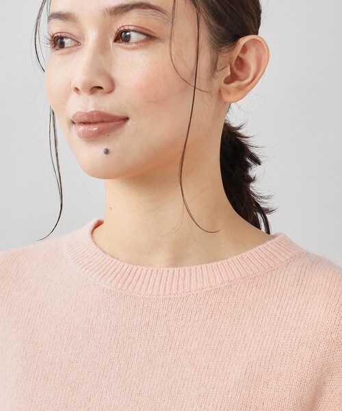 UNTITLED（アンタイトル）の「◆【すっきり＆着映え】レッグオブマトンスリーブ ニット（ニット/セーター・レディース・チャコールグレー/ピンク/オフホワイト/グリーン系/ライトグレー・44/02/04/48/00）」の10枚目の写真