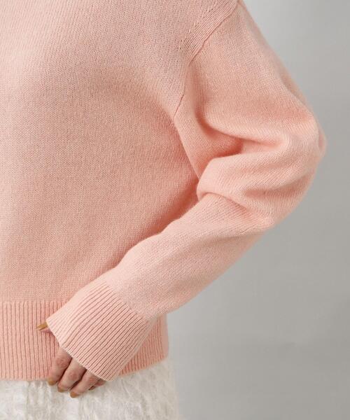 UNTITLED（アンタイトル）の「◆【すっきり＆着映え】レッグオブマトンスリーブ ニット（ニット/セーター・レディース・チャコールグレー/ピンク/オフホワイト/グリーン系/ライトグレー・44/02/04/48/00）」の11枚目の写真