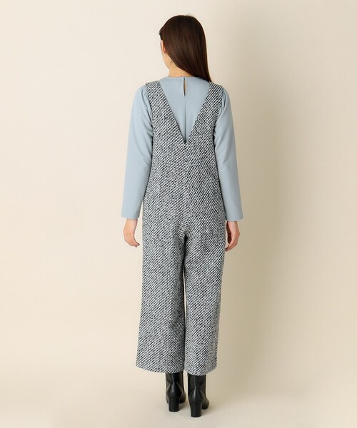 index（インデックス）の「◆ミックスツイードサロペット【洗濯機洗い可】（サロペット/オーバーオール・レディース・アイボリー系3/ブラック系3・38/36/40）」の19枚目の写真