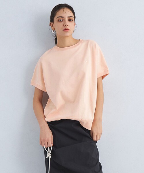 Champion（チャンピオン）の「【別注】＜Champion＞フレンチスリーブ スウェット プルオーバー カットソー（Tシャツ/カットソー・レディース・グレー/ブラック/ライトピンク・FREE）」の3枚目の写真