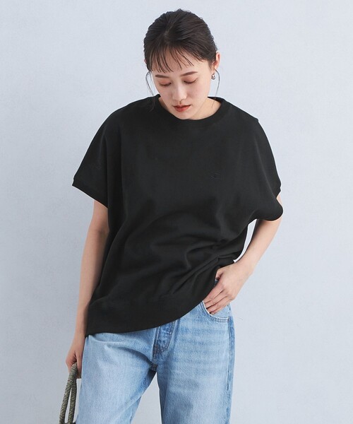 Champion（チャンピオン）の「【別注】＜Champion＞フレンチスリーブ スウェット プルオーバー カットソー（Tシャツ/カットソー・レディース・グレー/ブラック/ライトピンク・FREE）」の8枚目の写真