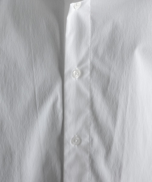 KUUUPY（クーピー）の「T/C Broad Loose Shirt - T/Cブロードルーズシャツ（シャツ/ブラウス・メンズ・ホワイト/ブルー・MEDIUM/SMALL/LARGE）」の11枚目の写真