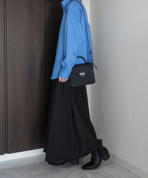 KUUUPY（クーピー）の「T/C Broad Loose Shirt - T/Cブロードルーズシャツ（シャツ/ブラウス・メンズ・ホワイト/ブルー・MEDIUM/SMALL/LARGE）」の21枚目の写真