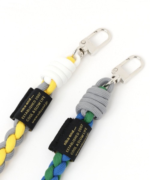 niko and...(ニコアンド)の「オリジナル編み込みストラップ(スマホグッズ・レディース・イエロー/ブラック/グリーン・0)」の6枚目の写真