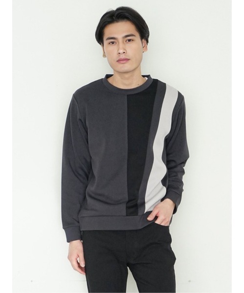 TAKA-Q(タカキュー)の「タカキュー SOFT CUSHION 切替 クルーネックプルオーバー(Tシャツ/カットソー・メンズ・ホワイト/グレー系その他2・X-LARGE/LARGE/MEDIUM)」の4枚目の写真