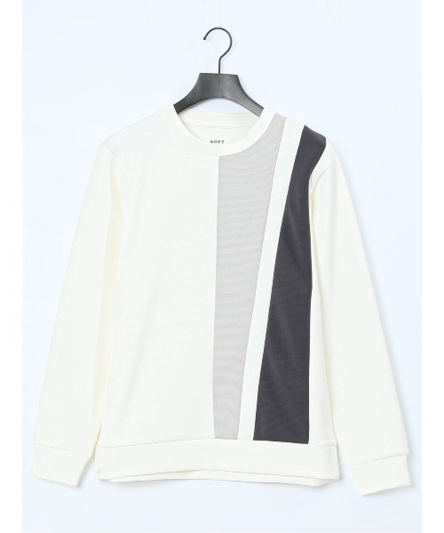 TAKA-Q(タカキュー)の「タカキュー SOFT CUSHION 切替 クルーネックプルオーバー(Tシャツ/カットソー・メンズ・ホワイト/グレー系その他2・X-LARGE/LARGE/MEDIUM)」の14枚目の写真