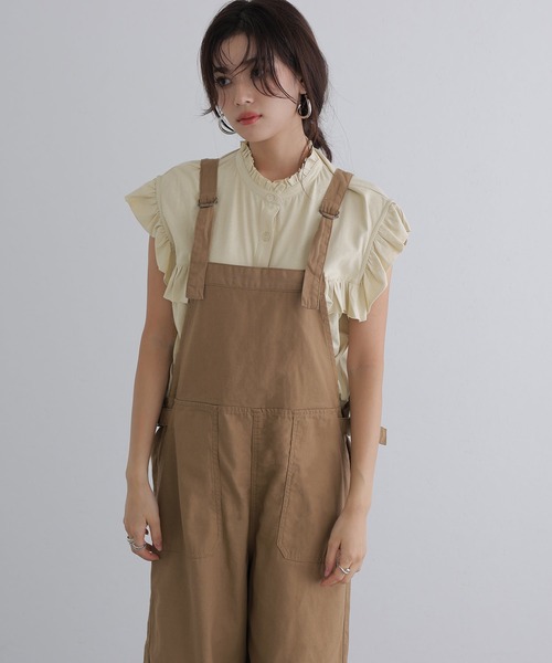ElegChic(エレグシック)の「前後2WAYフリルブラウス(シャツ/ブラウス・レディース・ベージュ/ブラック/カーキ/ピンク系その他/ホワイト・M/XL/4L)」の10枚目の写真
