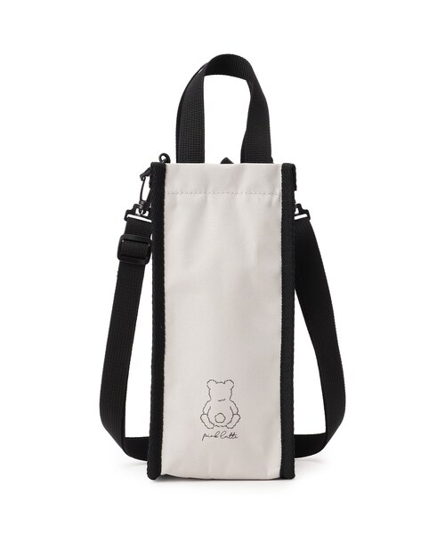 PINK-latte（ピンクラテ）の「◆くまプリントボトルケース（その他・キッズ・ブラック/グレー/ライトブルー・00）」の3枚目の写真