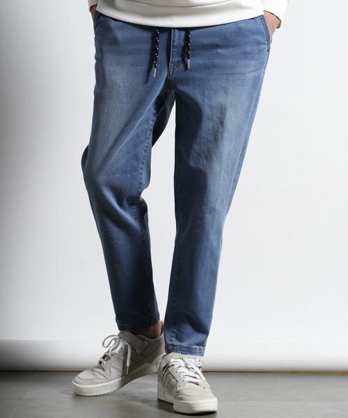 RATTLE TRAP（ラトルトラップ）の「ハイパーストレッチスラブデニムパンツ（デニムパンツ・メンズ・ネイビー/ライトブルー・LL/S/M/L）」の2枚目の写真
