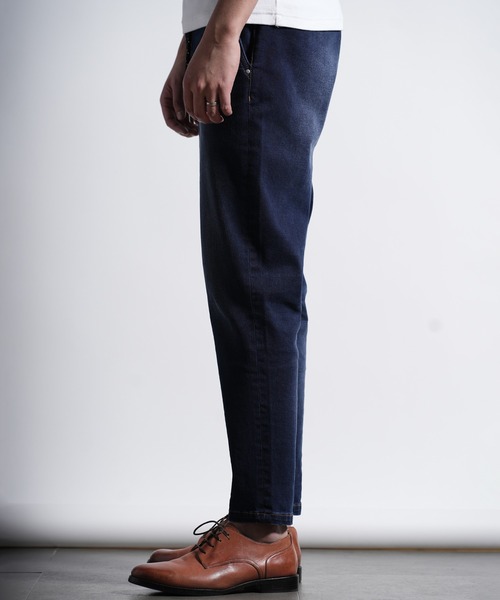 RATTLE TRAP（ラトルトラップ）の「ハイパーストレッチスラブデニムパンツ（デニムパンツ・メンズ・ネイビー/ライトブルー・LL/S/M/L）」の4枚目の写真