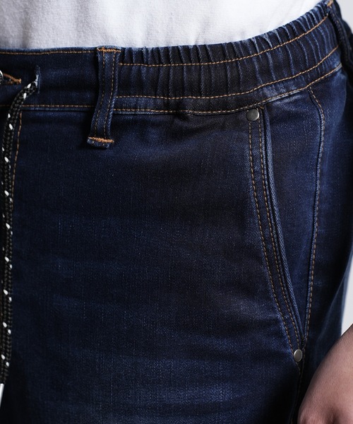 RATTLE TRAP（ラトルトラップ）の「ハイパーストレッチスラブデニムパンツ（デニムパンツ・メンズ・ネイビー/ライトブルー・LL/S/M/L）」の6枚目の写真