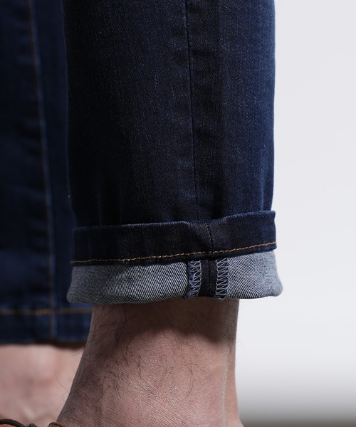 RATTLE TRAP（ラトルトラップ）の「ハイパーストレッチスラブデニムパンツ（デニムパンツ・メンズ・ネイビー/ライトブルー・LL/S/M/L）」の11枚目の写真