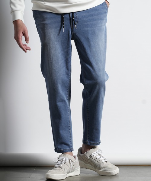 RATTLE TRAP（ラトルトラップ）の「ハイパーストレッチスラブデニムパンツ（デニムパンツ・メンズ・ネイビー/ライトブルー・LL/S/M/L）」の8枚目の写真