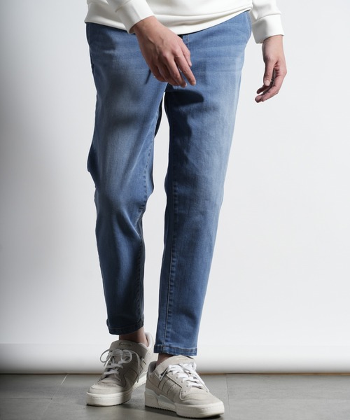 RATTLE TRAP（ラトルトラップ）の「ハイパーストレッチスラブデニムパンツ（デニムパンツ・メンズ・ネイビー/ライトブルー・LL/S/M/L）」の7枚目の写真