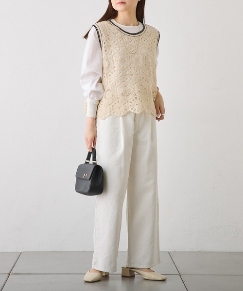 PUAL CE CIN（ピュアルセシン）の「ワンタックワイドパンツ（その他パンツ・レディース・ブラック/オフホワイト/ナチュラル・SMALL/MEDIUM）」の19枚目の写真