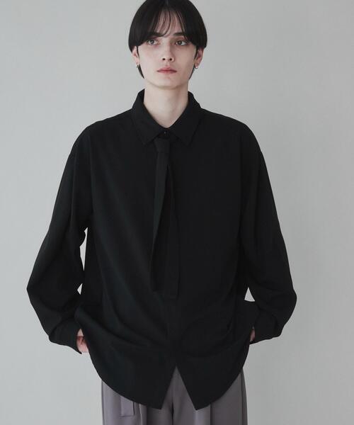 LUCY(ルーシー)の「LUCY/TRボウタイシャツ(シャツ/ブラウス・メンズ・ブラック・LARGE/MEDIUM)」の2枚目の写真
