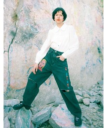リトルサニーバイト／Denim Pants little sunny bite (リトルサニーバイト)denim big pants