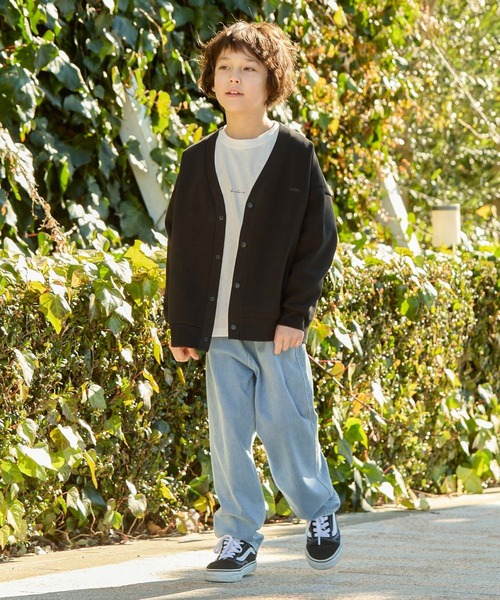 GLOBAL WORK(グローバルワーク)の「ライトクッションCOOLカーデ/976043(カーディガン/ボレロ・キッズ・ブラック/グレイッシュベージュ/ブルーグリーン・120cm/130cm/140cm/150cm/160cm/170cm)」の4枚目の写真