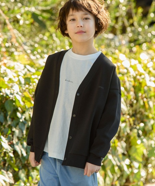 GLOBAL WORK(グローバルワーク)の「ライトクッションCOOLカーデ/976043(カーディガン/ボレロ・キッズ・ブラック/グレイッシュベージュ/ブルーグリーン・120cm/130cm/140cm/150cm/160cm/170cm)」の6枚目の写真