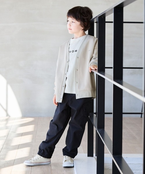 GLOBAL WORK(グローバルワーク)の「ライトクッションCOOLカーデ/976043(カーディガン/ボレロ・キッズ・ブラック/グレイッシュベージュ/ブルーグリーン・120cm/130cm/140cm/150cm/160cm/170cm)」の15枚目の写真