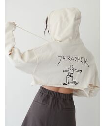 THRASHER | 【別注】THRASHER ダメージクロップドフーディ(パーカー)
