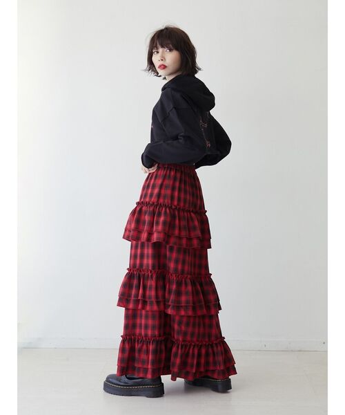 THRASHER(スラッシャー)の「【別注】THRASHER ダメージクロップドフーディ(パーカー・レディース・アイボリー/ブラック/ブルー・MEDIUM)」の4枚目の写真