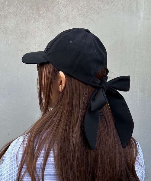 INGNI（イング）の「リボンキャップ（キャップ・レディース・ブラック/オフホワイト/ピンク・ONE SIZE）」の14枚目の写真