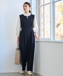 coen（コーエン）の「【RONEL】ダブルクロスタックオールインワン(セットアップ対応可能)（つなぎ/オールインワン）」