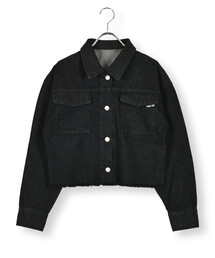 DIESEL　フリンジデニムジャケットとフリンジパンツセット ZIDDY（ジディ）の「裾フリンジデニムジャケット(130~160cm