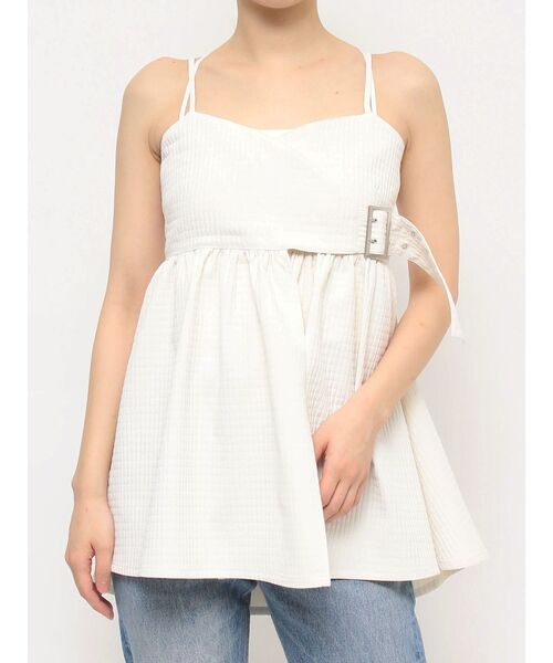 jouetie（ジュエティ）の「ベルトチュニックビスチェ（キャミソール・レディース・オフホワイト/レッド/ブラック・MEDIUM）」の9枚目の写真