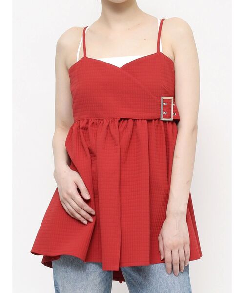 jouetie（ジュエティ）の「ベルトチュニックビスチェ（キャミソール・レディース・オフホワイト/レッド/ブラック・MEDIUM）」の11枚目の写真