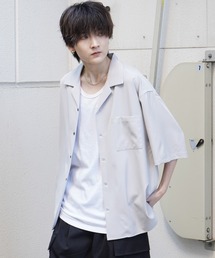 Confirm | 25SS 4WAYストレッチ オープンカラールーズシャツ ユニセックス【Confirm】(シャツ/ブラウス)